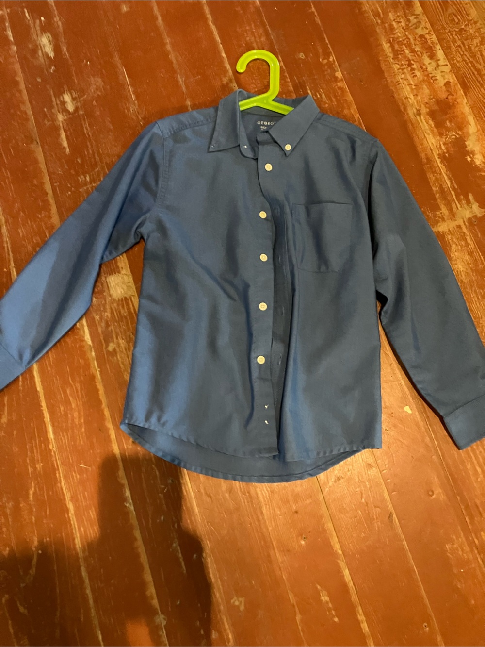 George Navy Blue Button-Down Shirt